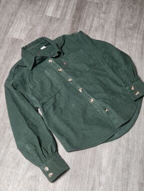 Womens Levi's Sage Green Corduroy Shirt